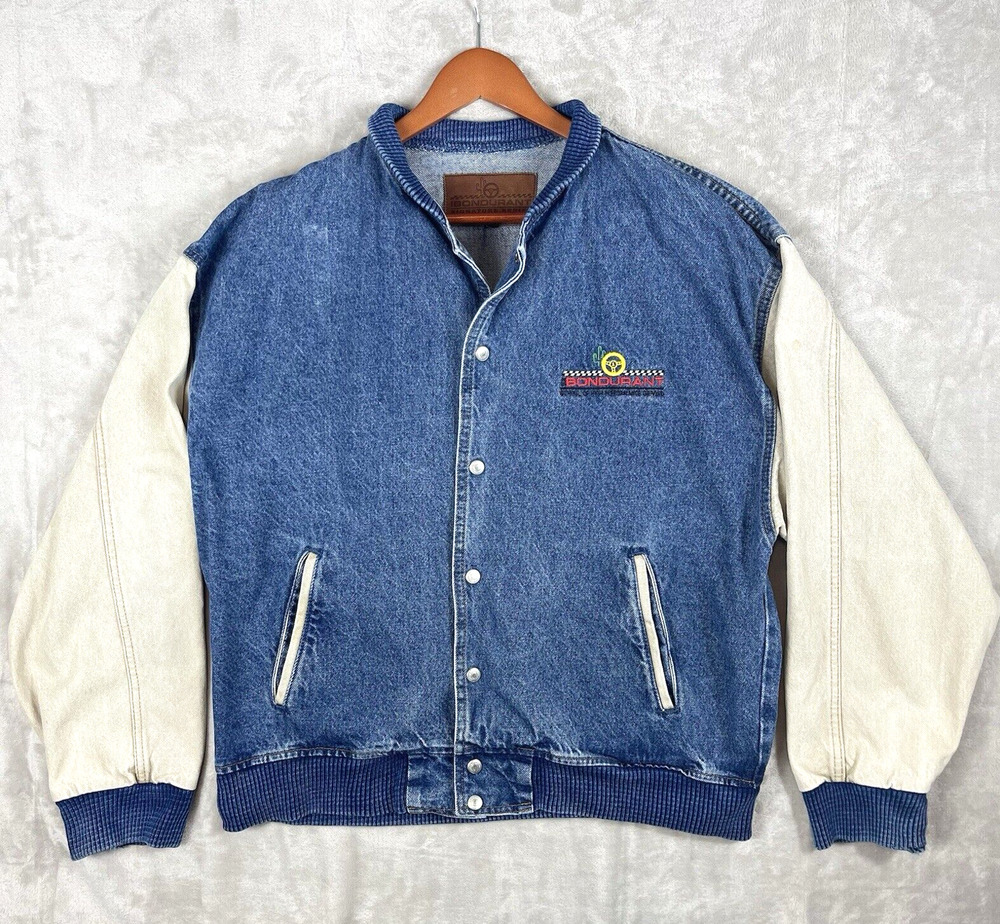 Bob Bondurant Signature Series Racing Jacket Vintage 90s Men's Med USA Motocore